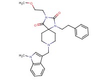 3-(2-methoxyethyl)-8-[(1-methyl-1H-indol-3-yl)methyl]-1-(2-phenylethyl)-1,3,8-triazaspiro[4.5]decane-2,4-dione