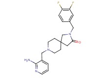 8-[(2-amino-3-pyridinyl)methyl]-2-(3,4-difluorobenzyl)-2,8-diazaspiro[4.5]decan-3-one