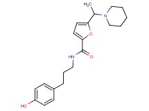 N-[3-(4-hydroxyphenyl)propyl]-5-(1-piperidin-1-ylethyl)-2-furamide