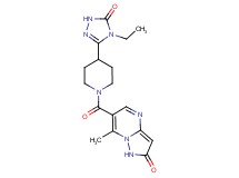 6-{[4-(4-ethyl-5-oxo-4,5-dihydro-1H-1,2,4-triazol-3-yl)piperidin-1-yl]carbonyl}-7-methylpyrazolo[1,5-a]pyrimidin-2(1H)-one