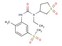 N-(1,1-dioxidotetrahydro-3-thienyl)-N-ethyl-N'-[2-methyl-5-(methylsulfonyl)phenyl]urea