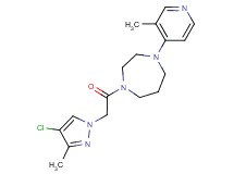 1-[(4-chloro-3-methyl-1H-pyrazol-1-yl)acetyl]-4-(3-methyl-4-pyridinyl)-1,4-diazepane