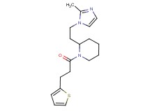 2-[2-(2-methyl-1H-imidazol-1-yl)ethyl]-1-[3-(2-thienyl)propanoyl]piperidine