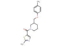 3-[(4-methylphenoxy)methyl]-1-[(2-methyl-1,3-thiazol-5-yl)carbonyl]piperidine