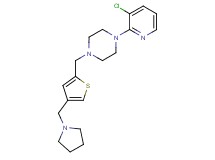 1-(3-chloropyridin-2-yl)-4-{[4-(pyrrolidin-1-ylmethyl)-2-thienyl]methyl}piperazine