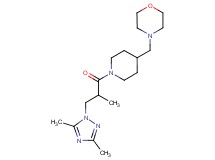 4-({1-[3-(3,5-dimethyl-1H-1,2,4-triazol-1-yl)-2-methylpropanoyl]-4-piperidinyl}methyl)morpholine