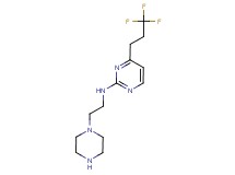 N-[2-(1-piperazinyl)ethyl]-4-(3,3,3-trifluoropropyl)-2-pyrimidinamine dihydrochloride
