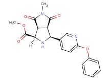 methyl (1R*,3S*,3aR*,6aS*)-5-methyl-4,6-dioxo-3-(6-phenoxypyridin-3-yl)octahydropyrrolo[3,4-c]pyrrole-1-carboxylate