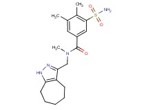 3-(aminosulfonyl)-N-(1,4,5,6,7,8-hexahydrocyclohepta[c]pyrazol-3-ylmethyl)-N,4,5-trimethylbenzamide
