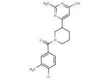 6-[1-(4-chloro-3-methylbenzoyl)-3-piperidinyl]-2-methyl-4-pyrimidinol