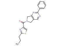 2-phenyl-6-[(2-propyl-1,3-thiazol-4-yl)carbonyl]-6,7-dihydro-5H-pyrrolo[3,4-d]pyrimidine