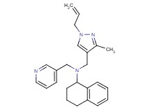 N-[(1-allyl-3-methyl-1H-pyrazol-4-yl)methyl]-N-(pyridin-3-ylmethyl)-1,2,3,4-tetrahydronaphthalen-1-amine