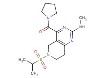 6-(isopropylsulfonyl)-N-methyl-4-(pyrrolidin-1-ylcarbonyl)-5,6,7,8-tetrahydropyrido[4,3-d]pyrimidin-2-amine
