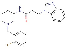 3-(1H-benzimidazol-1-yl)-N-[1-(2-fluorobenzyl)-3-piperidinyl]propanamide
