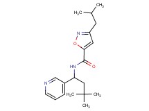 N-[3,3-dimethyl-1-(3-pyridinyl)butyl]-3-isobutyl-5-isoxazolecarboxamide