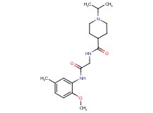 1-isopropyl-N-{2-[(2-methoxy-5-methylphenyl)amino]-2-oxoethyl}piperidine-4-carboxamide