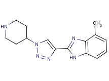 4-methyl-2-[1-(4-piperidinyl)-1H-1,2,3-triazol-4-yl]-1H-benzimidazole hydrochloride