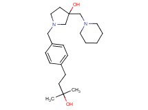 1-[4-(3-hydroxy-3-methylbutyl)benzyl]-3-(piperidin-1-ylmethyl)pyrrolidin-3-ol