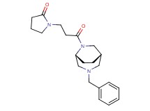 1-{3-[(1S*,5R*)-3-benzyl-3,6-diazabicyclo[3.2.2]non-6-yl]-3-oxopropyl}pyrrolidin-2-one