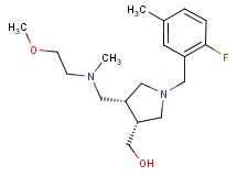 ((3R*,4R*)-1-(2-fluoro-5-methylbenzyl)-4-{[(2-methoxyethyl)(methyl)amino]methyl}pyrrolidin-3-yl)methanol