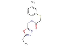 4-[(5-ethyl-1,3,4-oxadiazol-2-yl)methyl]-7-methyl-2H-1,4-benzothiazin-3(4H)-one