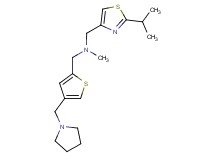 1-(2-isopropyl-1,3-thiazol-4-yl)-N-methyl-N-{[4-(1-pyrrolidinylmethyl)-2-thienyl]methyl}methanamine