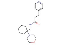 N-[(1-morpholin-4-ylcyclohexyl)methyl]-3-pyridin-4-ylpropanamide