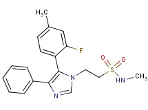 2-[5-(2-fluoro-4-methylphenyl)-4-phenyl-1H-imidazol-1-yl]-N-methylethanesulfonamide