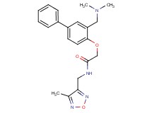 2-({3-[(dimethylamino)methyl]-4-biphenylyl}oxy)-N-[(4-methyl-1,2,5-oxadiazol-3-yl)methyl]acetamide