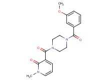 3-{[4-(3-methoxybenzoyl)-1-piperazinyl]carbonyl}-1-methyl-2(1H)-pyridinone