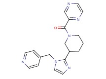 2-({3-[1-(pyridin-4-ylmethyl)-1H-imidazol-2-yl]piperidin-1-yl}carbonyl)pyrazine