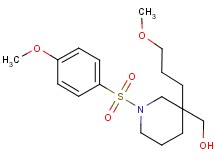 [1-[(4-methoxyphenyl)sulfonyl]-3-(3-methoxypropyl)-3-piperidinyl]methanol