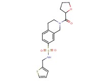 2-(tetrahydrofuran-2-ylcarbonyl)-N-(2-thienylmethyl)-1,2,3,4-tetrahydroisoquinoline-7-sulfonamide