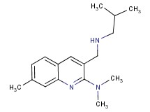 3-[(isobutylamino)methyl]-N,N,7-trimethyl-2-quinolinamine