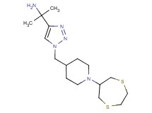 [1-(1-{[1-(1,4-dithiepan-6-yl)-4-piperidinyl]methyl}-1H-1,2,3-triazol-4-yl)-1-methylethyl]amine bis(trifluoroacetate)