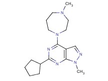 6-cyclopentyl-1-methyl-4-(4-methyl-1,4-diazepan-1-yl)-1H-pyrazolo[3,4-d]pyrimidine