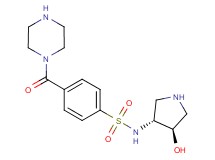 N-[rel-(3R,4R)-4-hydroxy-3-pyrrolidinyl]-4-(1-piperazinylcarbonyl)benzenesulfonamide dihydrochloride
