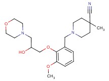 1-[2-(2-hydroxy-3-morpholin-4-ylpropoxy)-3-methoxybenzyl]-4-methylpiperidine-4-carbonitrile
