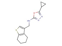 5-cyclopropyl-N-(4,5,6,7-tetrahydro-1-benzothien-3-ylmethyl)-1,3,4-oxadiazol-2-amine