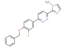 3-[4-(benzyloxy)-3-fluorophenyl]-6-(1-methyl-1H-imidazol-2-yl)pyridazine