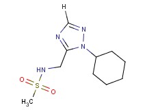 N-[(1-cyclohexyl-1H-1,2,4-triazol-5-yl)methyl]methanesulfonamide