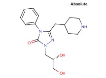 2-[(2S)-2,3-dihydroxypropyl]-4-phenyl-5-(4-piperidinylmethyl)-2,4-dihydro-3H-1,2,4-triazol-3-one hydrochloride