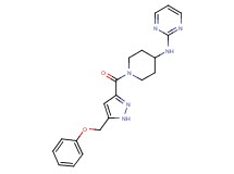 N-(1-{[5-(phenoxymethyl)-1H-pyrazol-3-yl]carbonyl}piperidin-4-yl)pyrimidin-2-amine