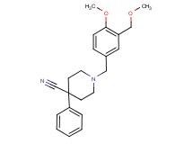 1-[4-methoxy-3-(methoxymethyl)benzyl]-4-phenylpiperidine-4-carbonitrile