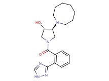 (3S*,4S*)-4-(1-azocanyl)-1-[2-(1H-1,2,4-triazol-3-yl)benzoyl]-3-pyrrolidinol