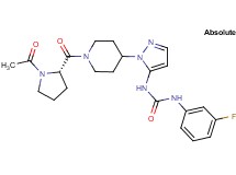 N-{1-[1-(1-acetyl-L-prolyl)-4-piperidinyl]-1H-pyrazol-5-yl}-N'-(3-fluorophenyl)urea