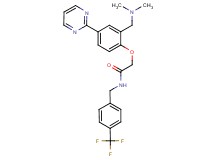 2-[2-[(dimethylamino)methyl]-4-(2-pyrimidinyl)phenoxy]-N-[4-(trifluoromethyl)benzyl]acetamide