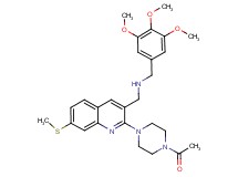 1-[2-(4-acetyl-1-piperazinyl)-7-(methylthio)-3-quinolinyl]-N-(3,4,5-trimethoxybenzyl)methanamine