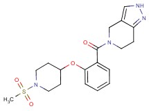 5-(2-{[1-(methylsulfonyl)piperidin-4-yl]oxy}benzoyl)-4,5,6,7-tetrahydro-2H-pyrazolo[4,3-c]pyridine