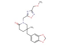 5-(1,3-benzodioxol-5-ylmethyl)-1-{[3-(methoxymethyl)-1,2,4-oxadiazol-5-yl]methyl}-5-methylpiperidin-2-one